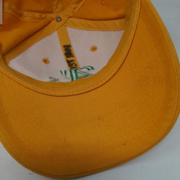 A's Strapback Hat Orangish-Yellow Large/XL Embroidered Rawlings - Picture 7 of 9